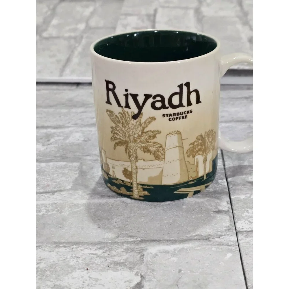 Starbucks RIYADH‎ Collector Series Coffee Mug 16oz 2011 Saudi Arabia Rare VHTF